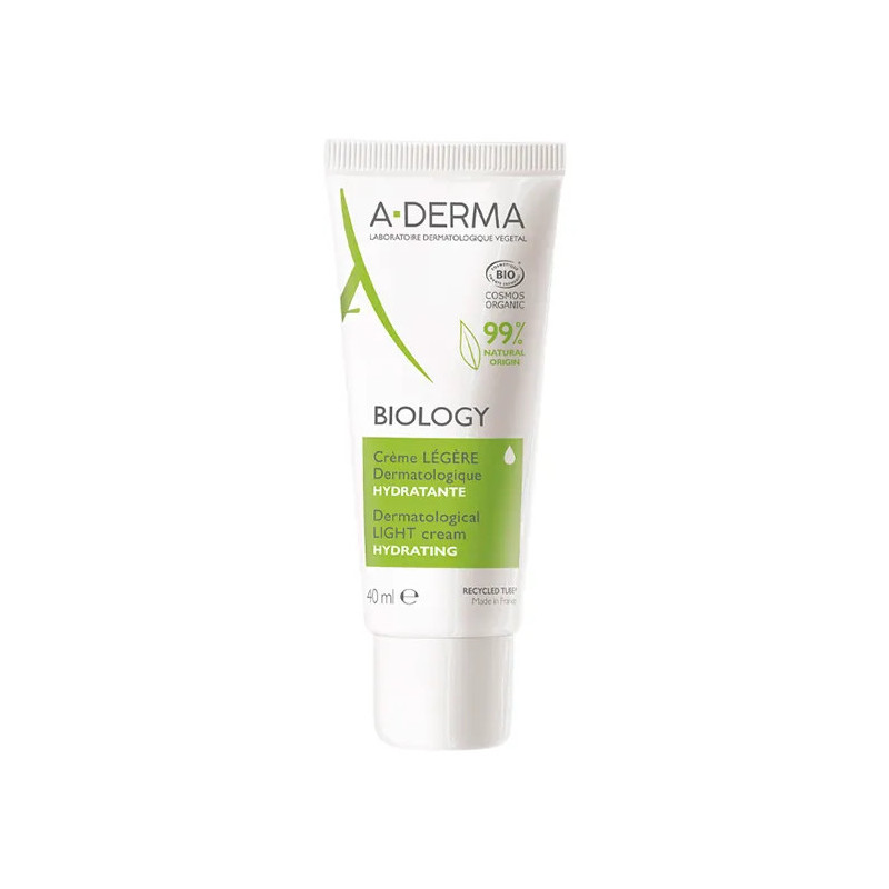 A-Derma Biology Crème Hydratante Légère - Douceur et Hydratation | Kermatone