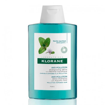Klorane Shampooing Détox Menthe 400ml - Cheveux Rafraîchis | Kermatone