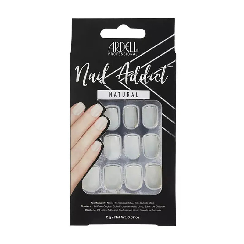 Faux Ongles Carrés Naturels Ardell - Élégance Instantanée | Kermatone