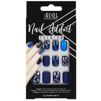 Ardell Nail Addict Matte Blue Faux Ongles | Kermatone