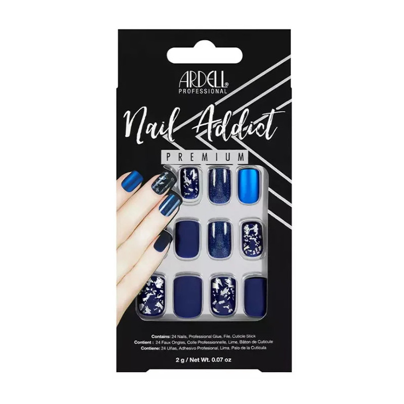 Ardell Nail Addict Matte Blue Faux Ongles | Kermatone