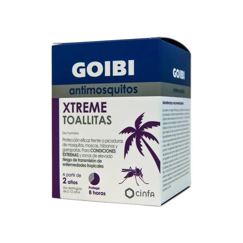 Lingettes Anti-Moustiques Goibi Xtreme - Protection Efficace | Kermatone