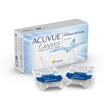 Lentilles de Contact Acuvue Oasys Hydraclear - 12 unités