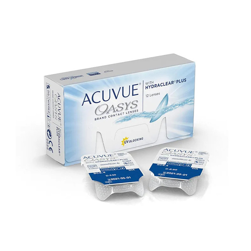 Lentilles de Contact Acuvue Oasys Hydraclear - 12 unités