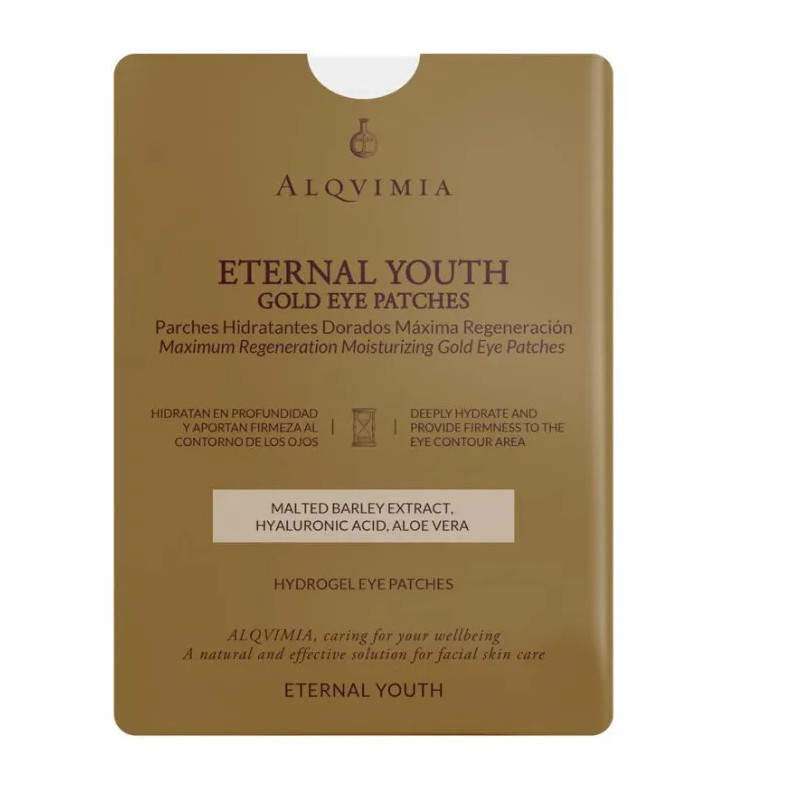 Alqvimia Eternal Youth Gold Eye Mask - Régénération Kermatone