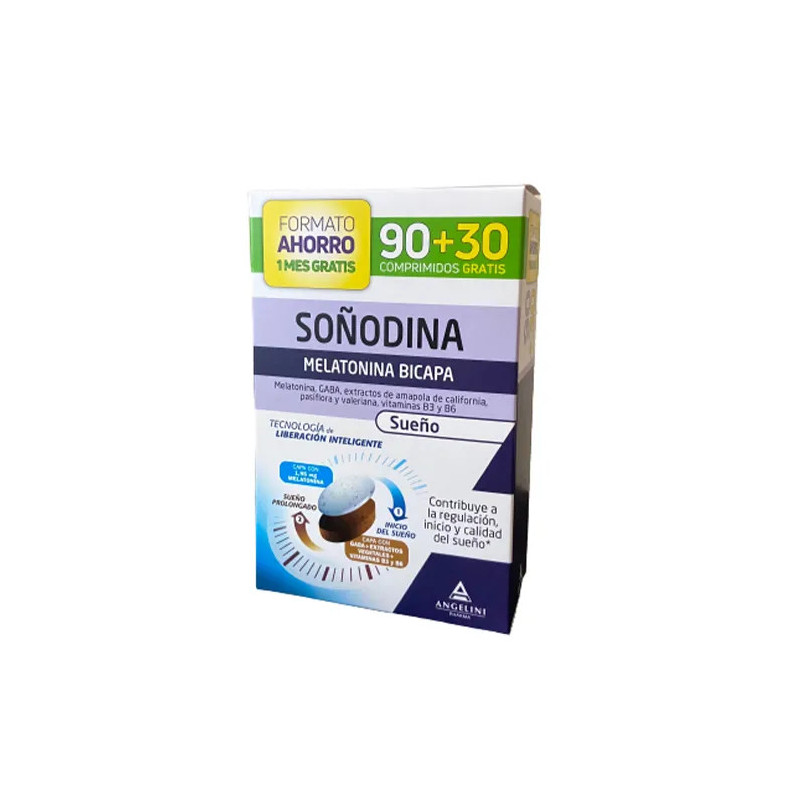 Angelini Soñodine Melatonin Bilayer - Sommeil Réparateur Kermatone