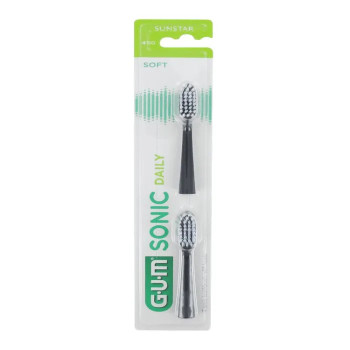 Gum Sonic Recharges Brosse Noire 2U - Kermatone