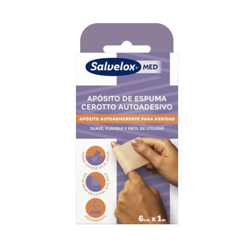Pansement En Mousse Salvelox 6cm x 1m - Kermatone