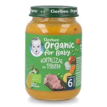Gerber Organic Légumes Veau 190g - Sain & Délicieux | Kermatone