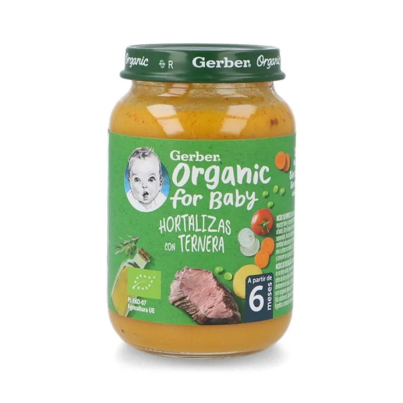 Gerber Organic Légumes Veau 190g - Sain & Délicieux | Kermatone
