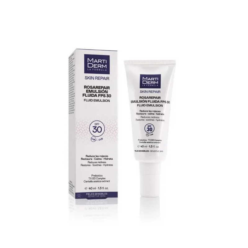 Découvrez Martiderm Rosarepair Émulsion Fluide SPF30 - Kermatone