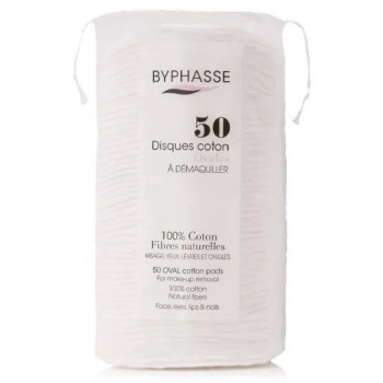 Byphasse Discos Algodón Ovales Désmaquillants - Pratiques & Doux | Kermatone