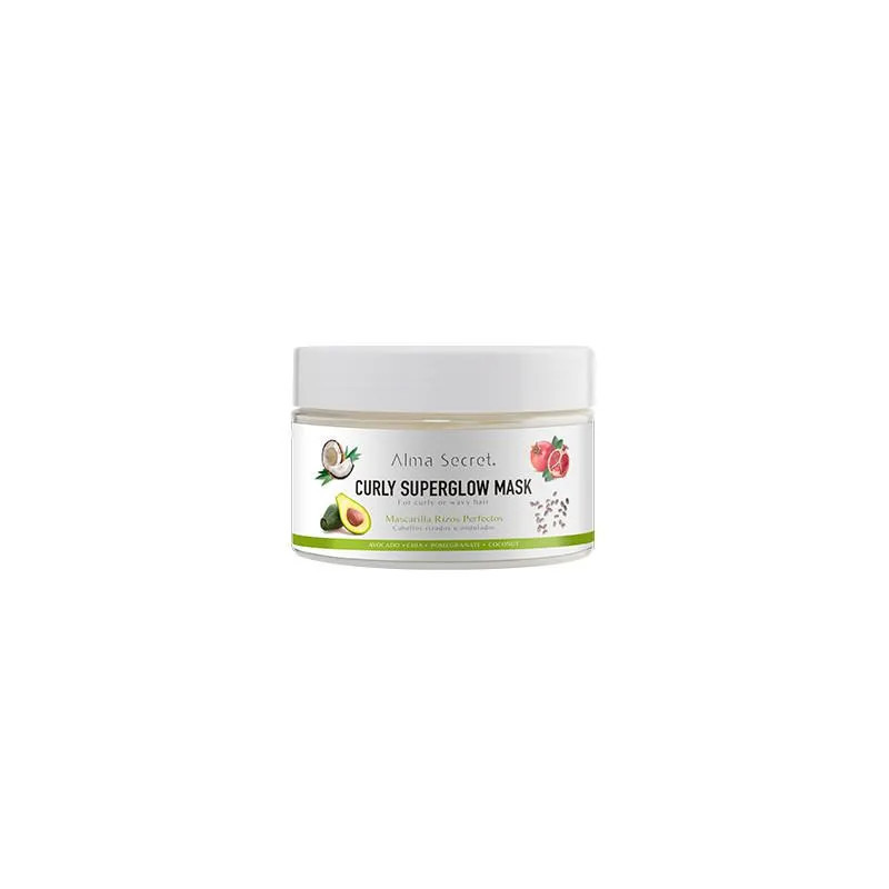 Alma Secret Curly Superglow Mask 250ml - Brillance & Hydratation | Kermatone
