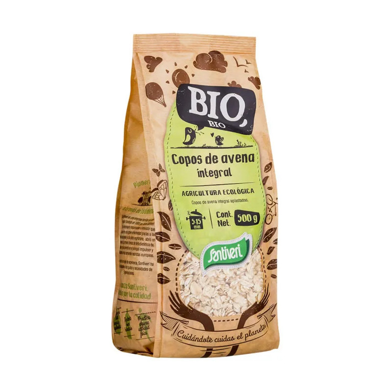 Flocons D'avoine Complets Bio Santiveri 500g - Kermatone