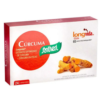 Santiveri Curcuma 24 Comprimés - Bien-être naturel | Kermatone