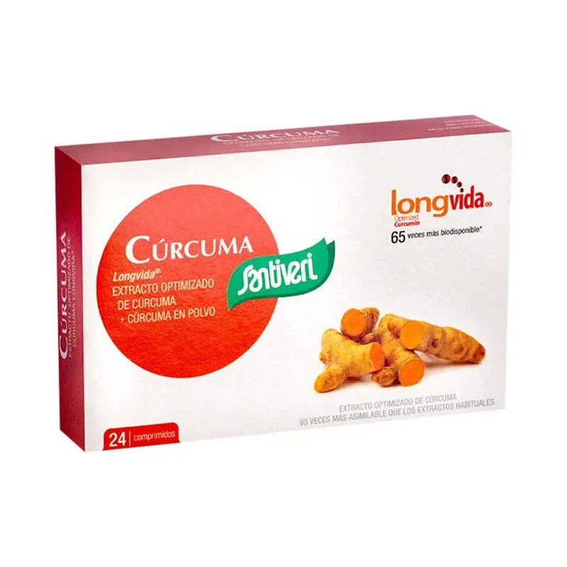 Santiveri Curcuma 24 Comprimés - Bien-être naturel | Kermatone