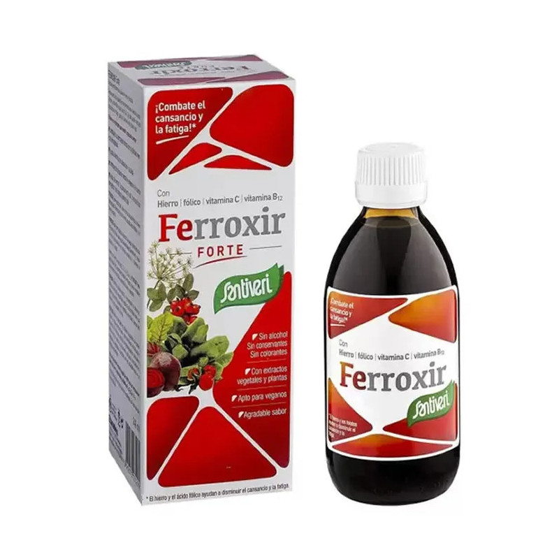 Santiveri Ferroxir Forte Sirop 240ml - Énergie et Vitalité | Kermatone