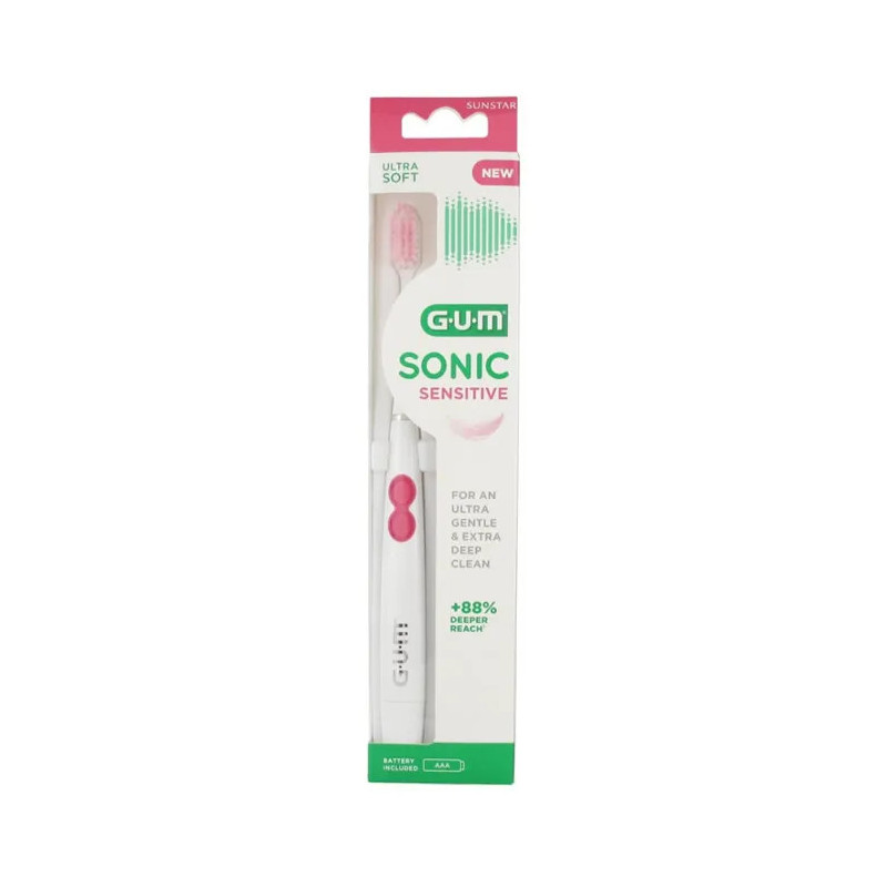 Brosse à dents Gum Sonic Sensitive - Douceur & Efficacité | Kermatone
