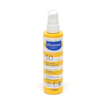 Spray solaire Mustela 50+ - Protection optimale pour enfants | Kermatone