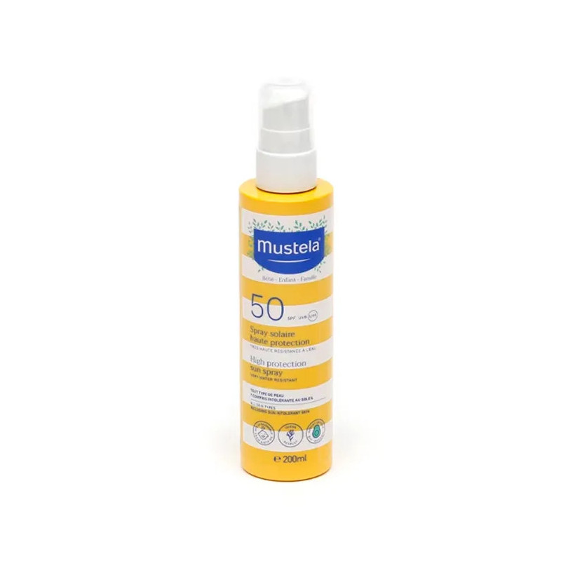 Spray solaire Mustela 50+ - Protection optimale pour enfants | Kermatone