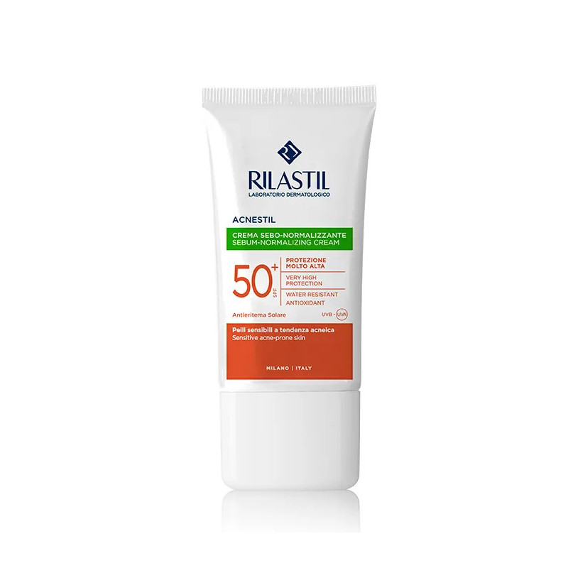 Rilastil Sun System SPF50+ Acnestil - Protection Peau Acnéique | Kermatone