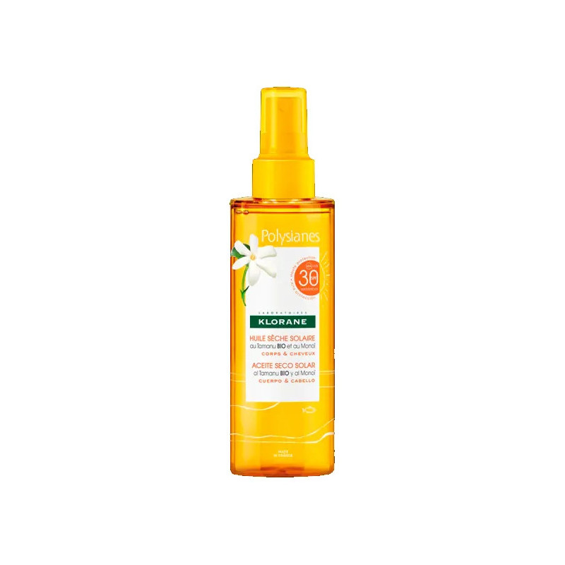 Klorane Huile Solaire Protection Tamanu & Monoï - Kermatone