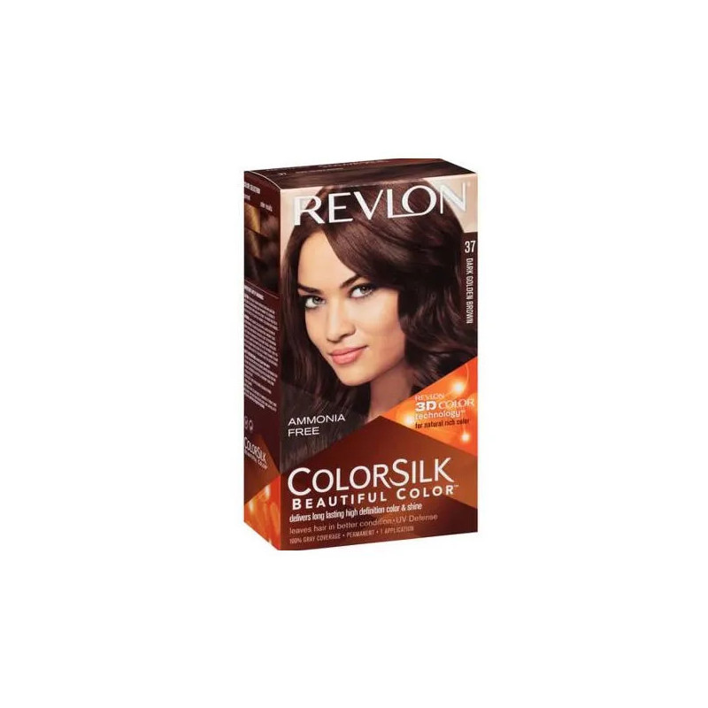 Revlon Colorsilk 37 Dark Golden Brown - Coloration Kermatone