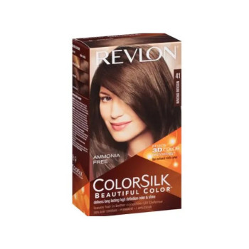 Revlon Colorsilk Sans Amoniaque 41 Medium Brown - Kermatone