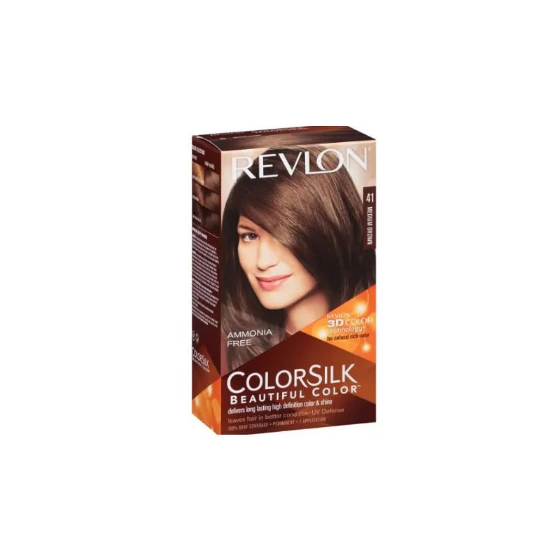 Revlon Colorsilk Sans Amoniaque 41 Medium Brown - Kermatone