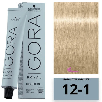 Schwarzkopf Igora Royal Highlifts Ash 12-1 pour des reflets parfaits | Kermatone