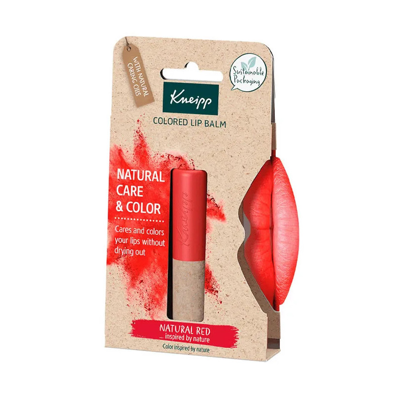 Kneipp Baume à Lèvres Coloré Rouge Naturel - Kermatone