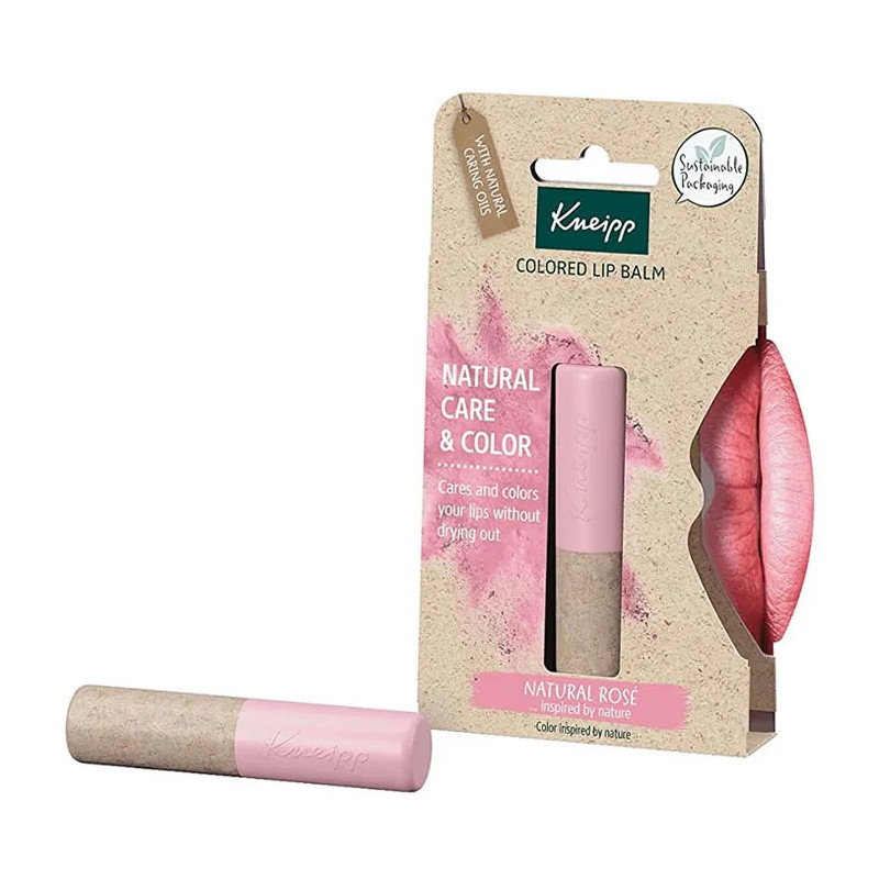 Kneipp Baume à Lèvres Coloré Natural Rosé - Hydratation Kermatone