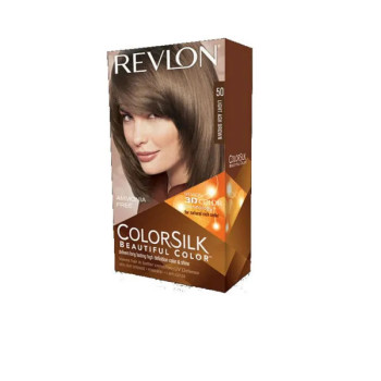 Revlon Colorsilk 50 Light Ash Brown - Coloration SANS Amoniaque | Kermatone