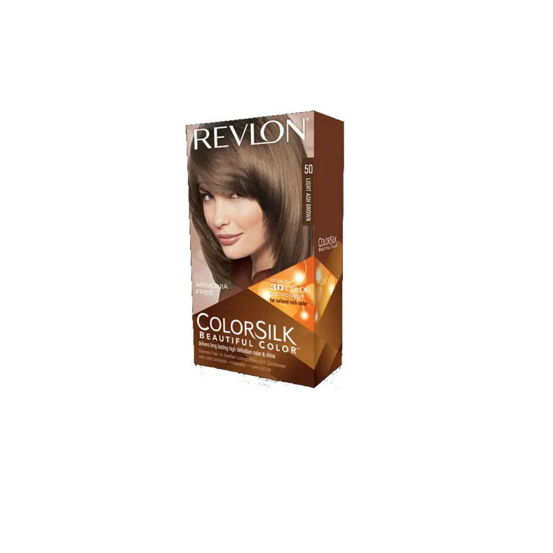 Revlon Colorsilk 50 Light Ash Brown - Coloration SANS Amoniaque | Kermatone