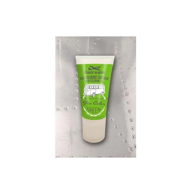 Hairgum Fix Color Gel Colorant Green - Teinte Vibrante Kermatone