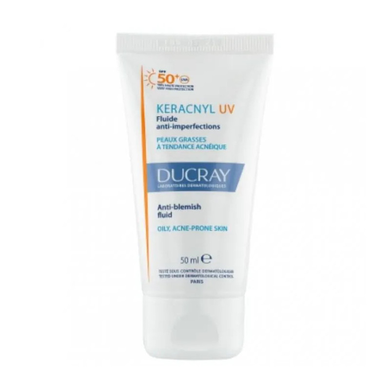 Ducray Keracnyl UV SPF50 Crème - Protection & Peau Parfaite | Kermatone