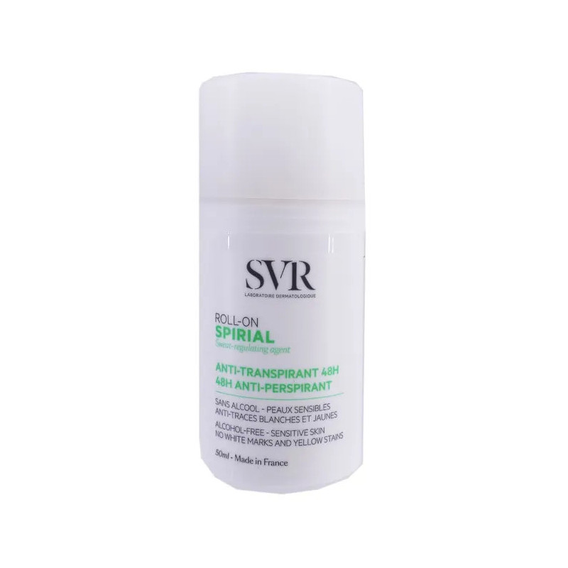 SVR Spirial Roll-on 50ml : Protection optimale contre la transpiration | Kermatone