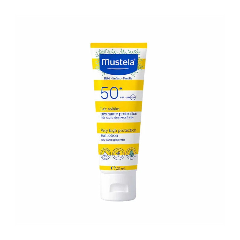 Mustela Baby SPF50+ Lait Solaire Visage 40ml | Kermatone