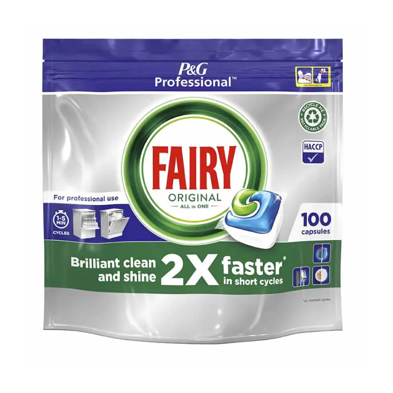 Fairy All-in-One Original Tablettes Dishwasher 100 Capsules | Kermatone