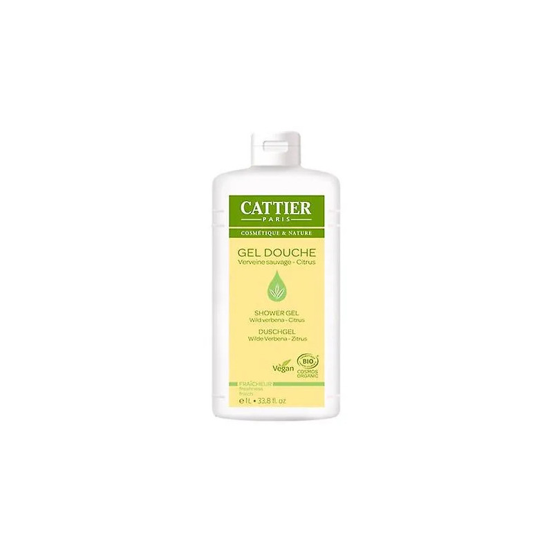 Gel Douche Rafraîchissant Verveine Cattier Paris 1L - Kermatone