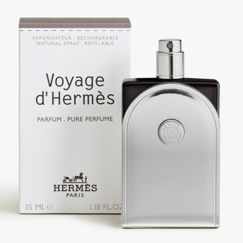 Hermès Voyage d'Hermès Parfum Pur Rechargeable - Élégance intemporelle | Kermatone