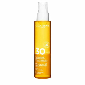 Clarins Glowing Sun Oil - Protection Solaire 150ml | Kermatone