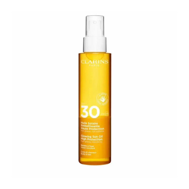 Clarins Glowing Sun Oil - Protection Solaire 150ml | Kermatone