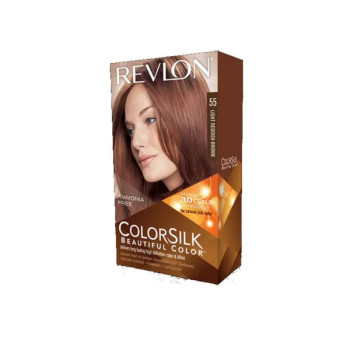 Revlon Colorsilk 55 Light Reddish Brown - Couleur Brillante | Kermatone