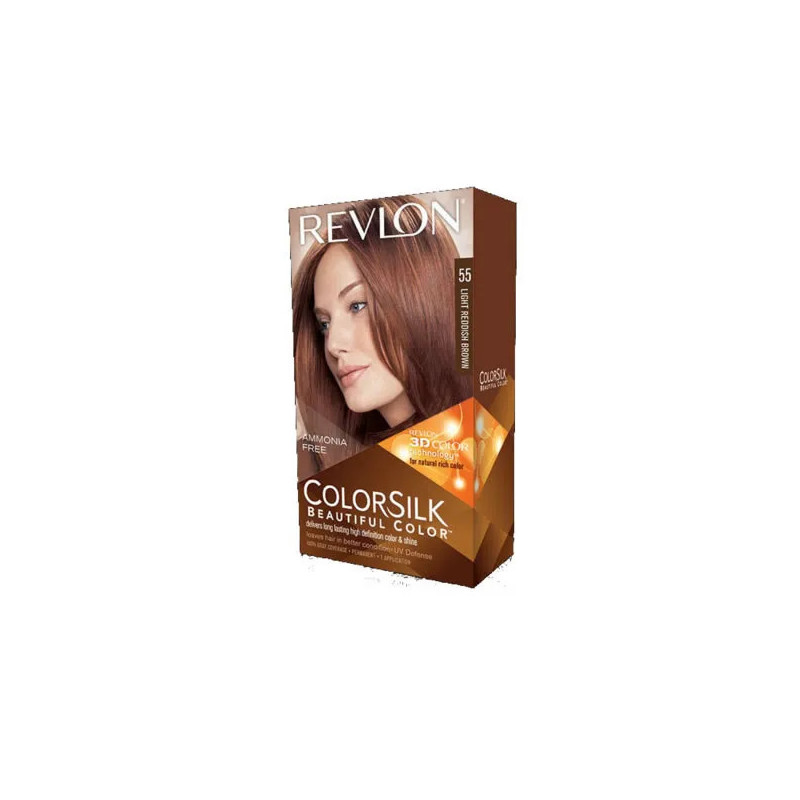Revlon Colorsilk 55 Light Reddish Brown - Couleur Brillante | Kermatone