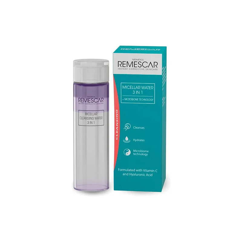 Remescar Eau Micellaire 3 en 1 | Démaquille, hydrate et apaise