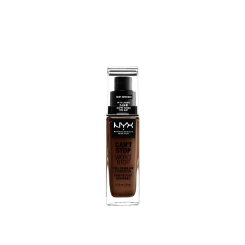 Fond de teint Nyx Can't Stop Won't Stop - Deep Espresso Kermatone