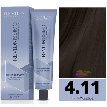 Achetez Revlonissimo Colorsmetique 4,11 Châtaigne Cendrée - Kermatone