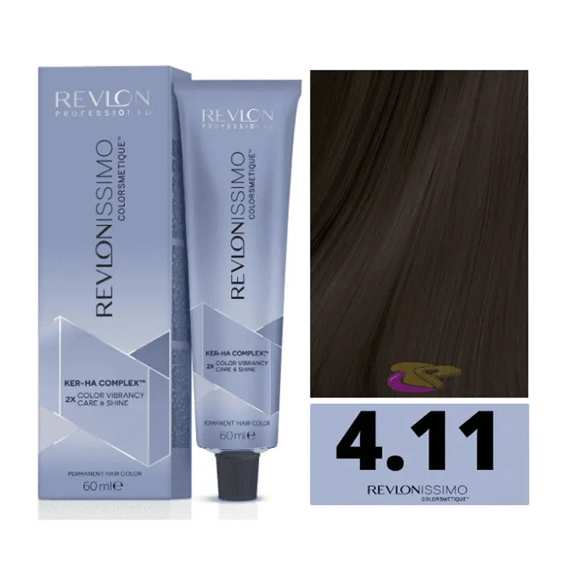 Achetez Revlonissimo Colorsmetique 4,11 Châtaigne Cendrée - Kermatone