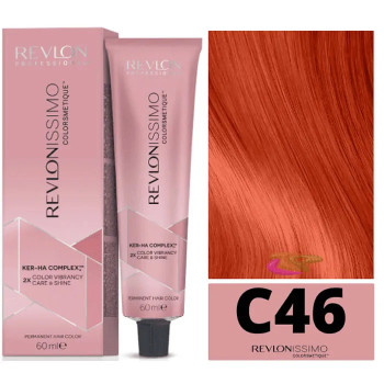 Revlonissimo Cromatics C46 Tangerine Red - Coloration Éclatante | Kermatone